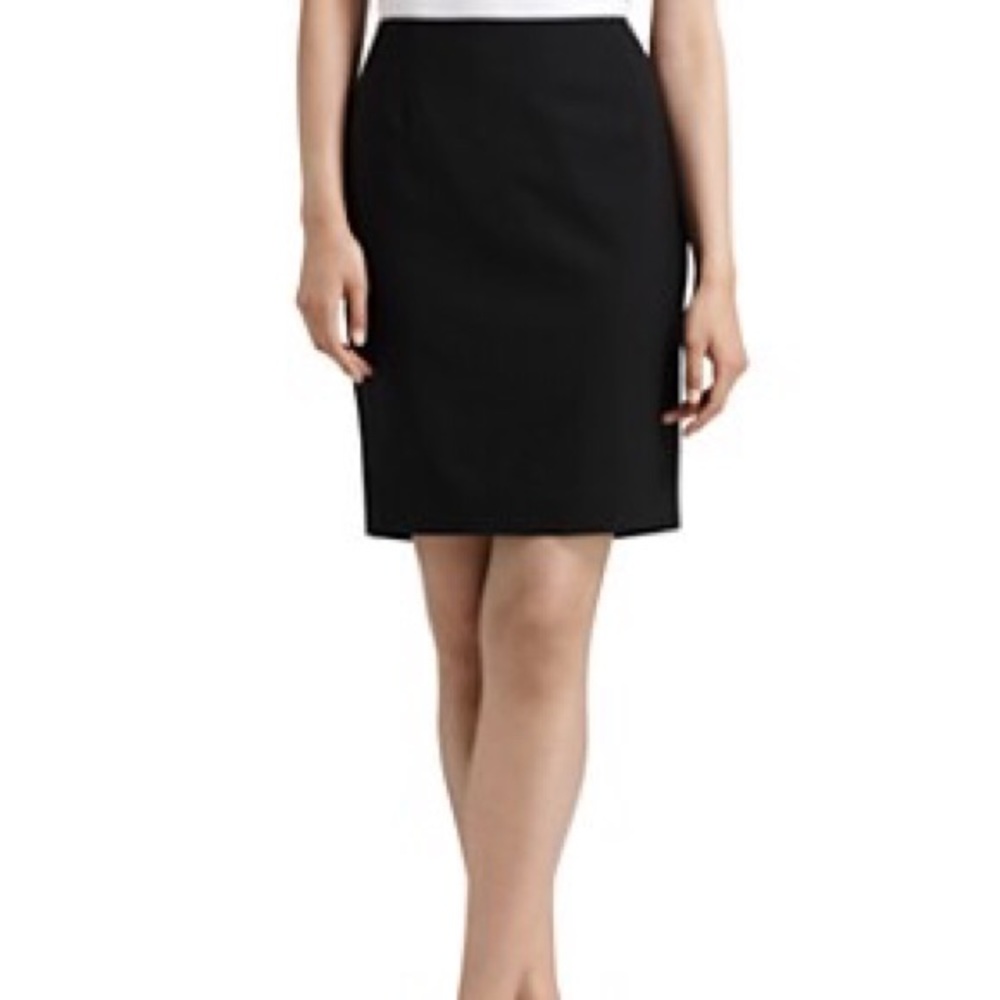 Theory, Black (soft glitter) pencil skirt